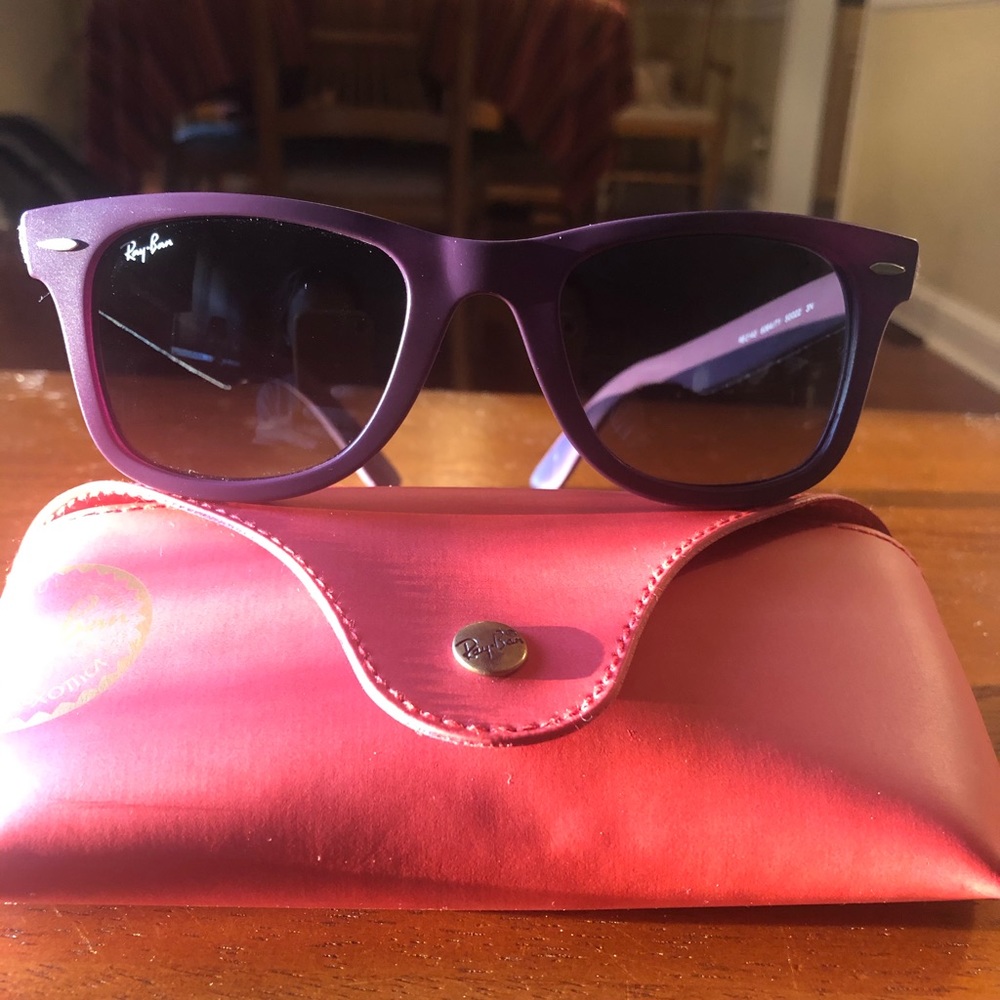 Ray-Ban Women’s Purple and Camo Sunglasses